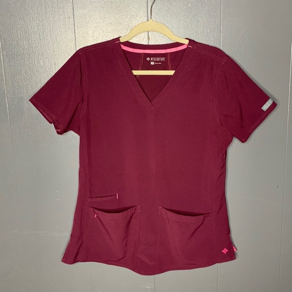 Med Couture Womens 8579 Racerback Shirttail V-Neck Scrub Top - Picture 8 of 9